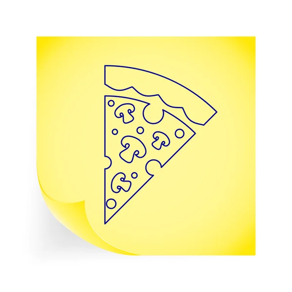 Pizza-Ikone — Stockvektor