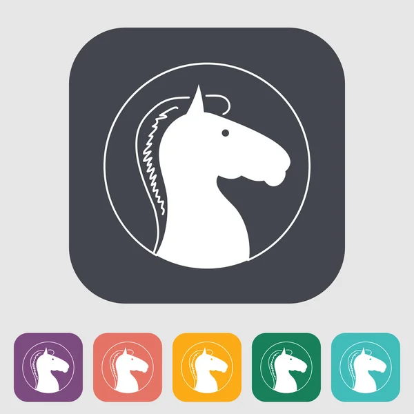 Icono caballo — Vector de stock