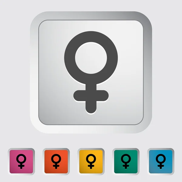 Female gender sign — Stock Vector