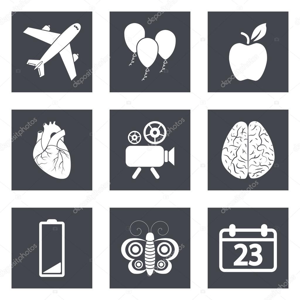 Icons for Web Design and Mobile Applications set 2