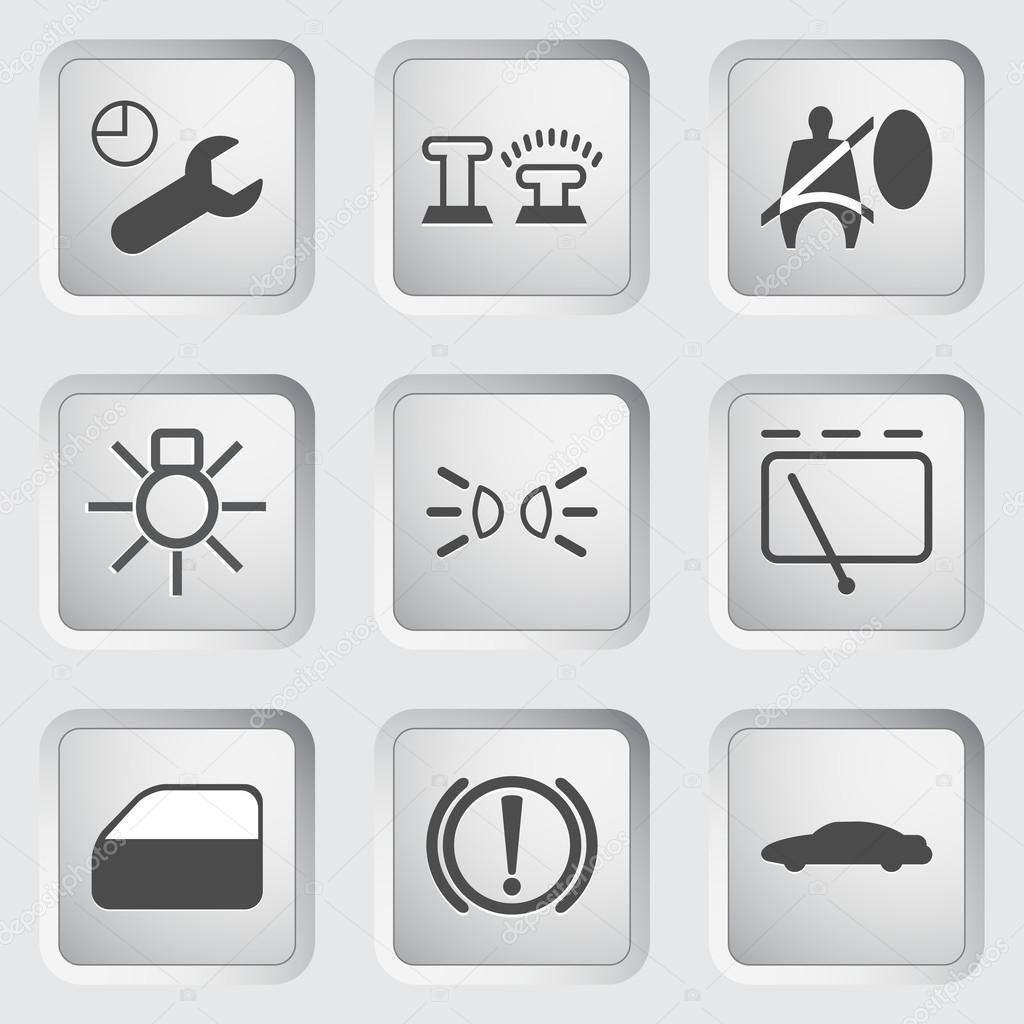 Car Dashboard icons 3