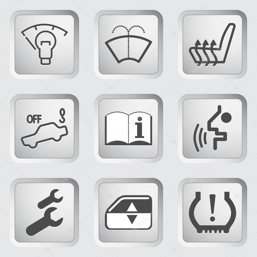 Car Dashboard icons 4