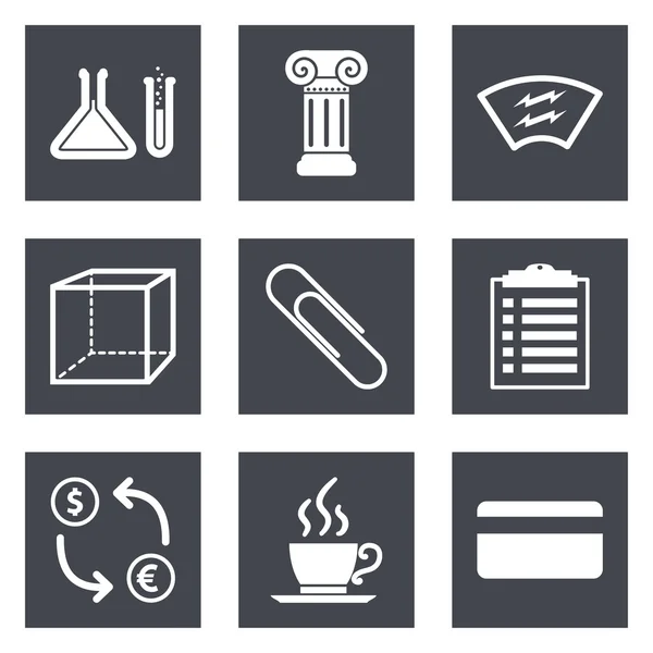 Conjunto de iconos para diseño web y aplicaciones móviles 6 — Archivo Imágenes Vectoriales