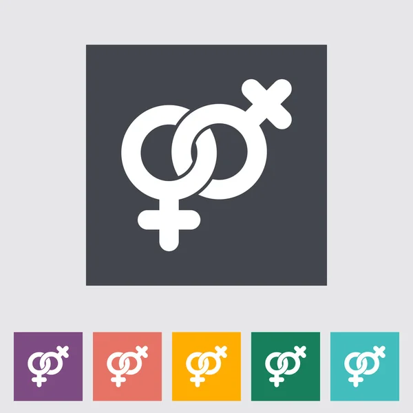 Lesbický symbol — Stockový vektor