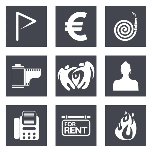 Symbole für Webdesign-Set 18 — Stockvektor