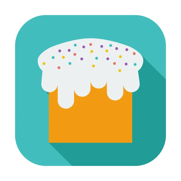 Easter cake single icon. — Stock Vector