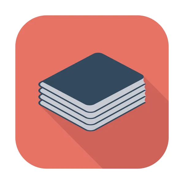 Book. Single flat icon. — Stock Vector