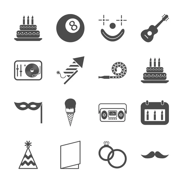 Party icons — Stock Vector