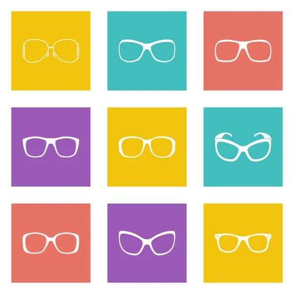 Glasses and sunglasses — Stock Vector
