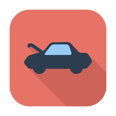 Arabayı düz simgesi.