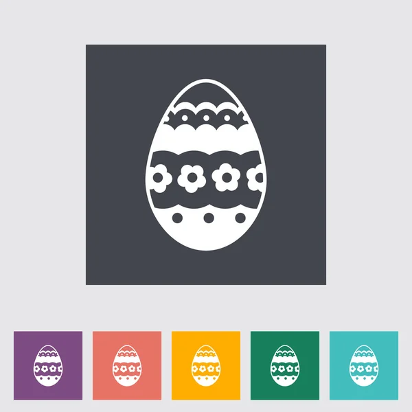 Easter Egg single icon. — Stock Vector