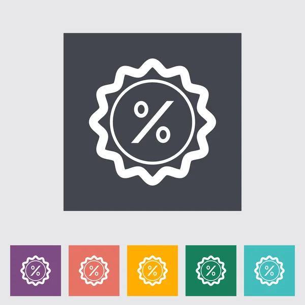 Percent label — Stock Vector