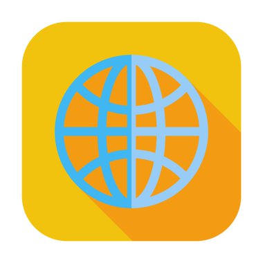 Dünya Düz Simgesi.