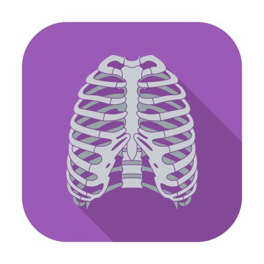 Icon of human thorax. clipart