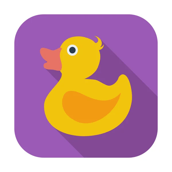 Duck flat icon — Stock Vector