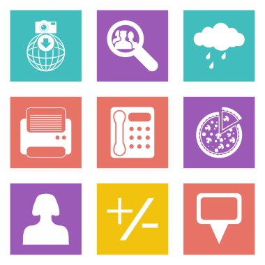 web tasarım için renk simgeleri 49 ayarla