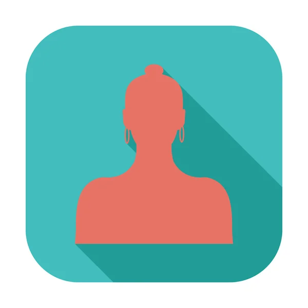 Female avatar single icon. — Stock Vector