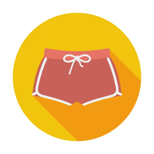 Pantalones cortos deportivos icono único . — Archivo Imágenes Vectoriales