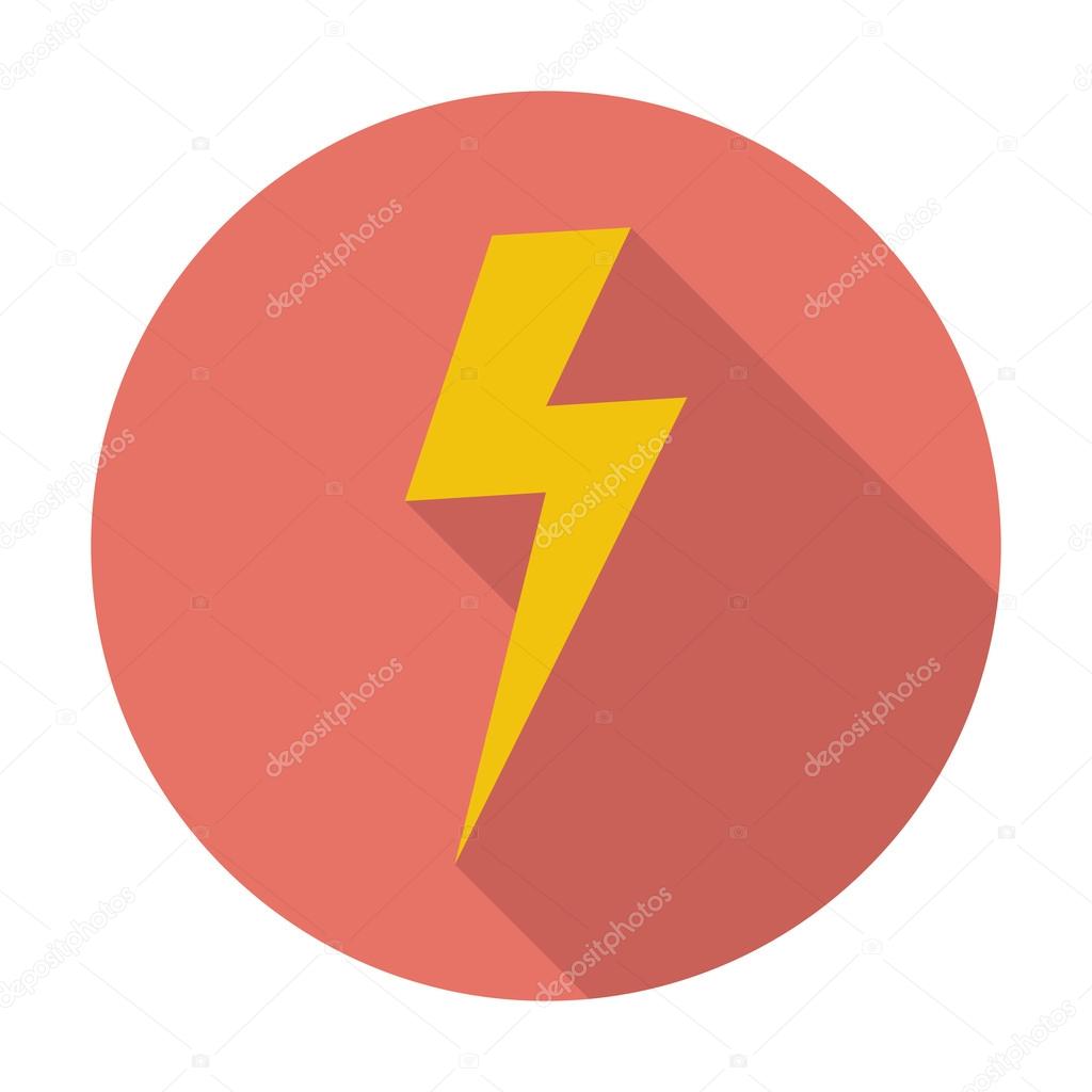 Lightning single icon.