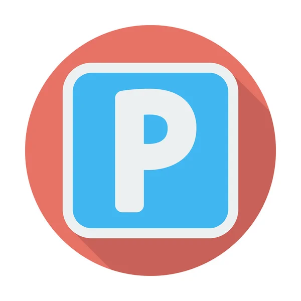 Símbolo de estacionamento . — Vetor de Stock