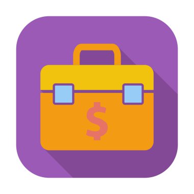 Evrak Çantası'nı düz tek simge.