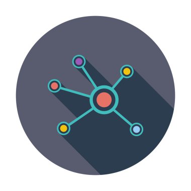 Tek sosyal ağ simgesini.