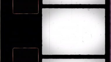 Sprocket Hole ve Gürültü, Toz, Saç, Tırmalama ile 8mm Film Çerçeve 4K