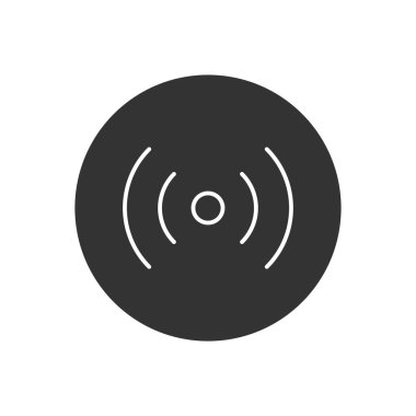 Wi-fi kablosuz ağ vektör simgesi.