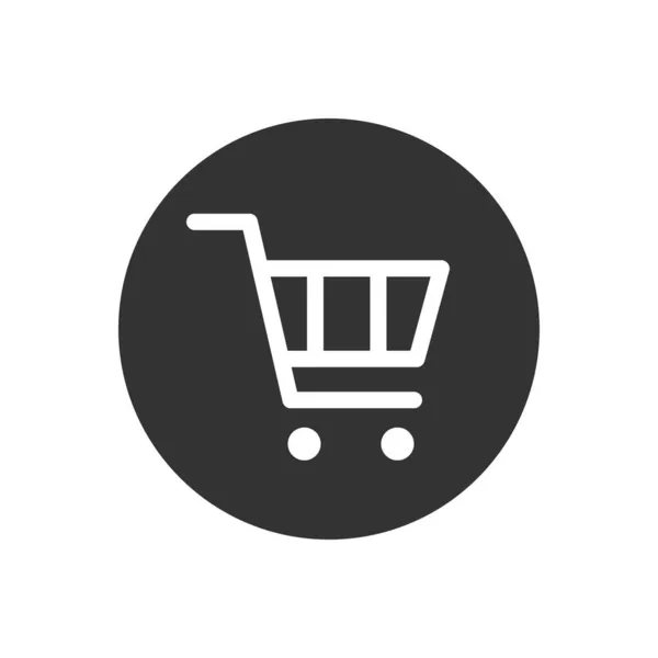 Web Store Carro de la compra Related Glifo Icono Botón de forma. — Archivo Imágenes Vectoriales