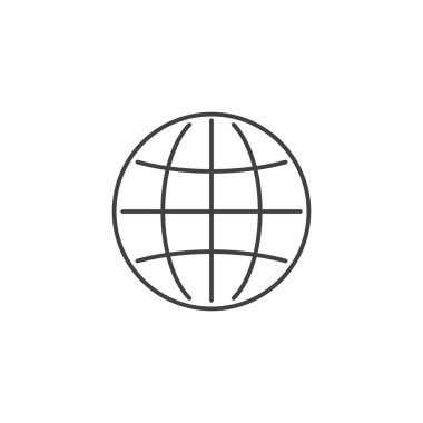 Dünya ikonu. Dünya işareti. Dünya sembolü.