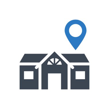 Evde Kalın ile ilgili vektör simgesi