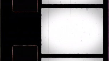Sprocket Hole ve Gürültü, Toz, Saç, Tırmalama ile 8mm Film Çerçeve 4K