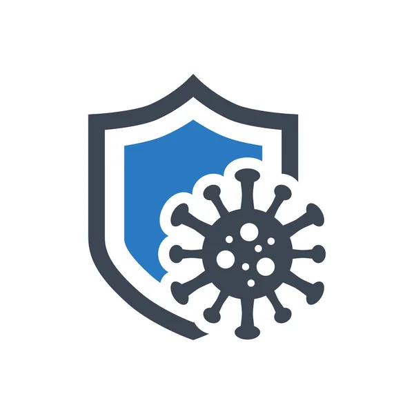 Icono de glifo vectorial relacionado con Coronavirus Protection — Archivo Imágenes Vectoriales
