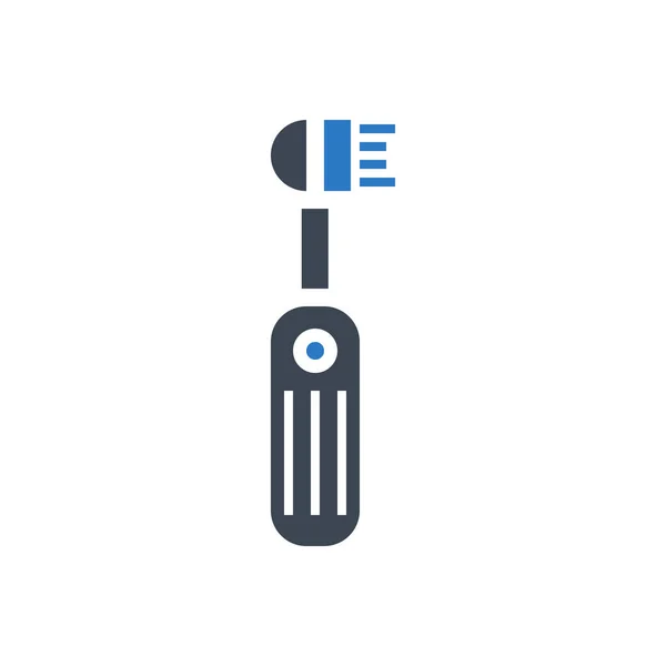 Elektromos fogkefe Glyph Icon — Stock Vector