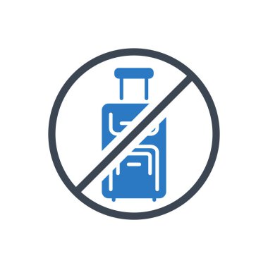 Seyahatle ilgili vektör simgesinden uzak dur