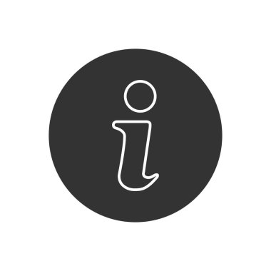 Bilgi ilgili vektör çizgisi simgesi.