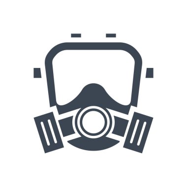 Gaz maskesi ile ilgili vektör simgesi