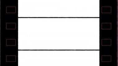 Retro Vintage Efektleri için Sprocket Hole ile 35mm Otantik 4K Film Çerçevesi 