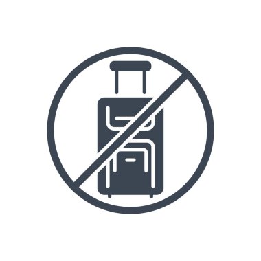 Seyahatle ilgili vektör simgesinden uzak dur