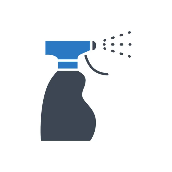 Medizinisches Spray Desinfektor Vektor Glyph-Symbol — Stockvektor