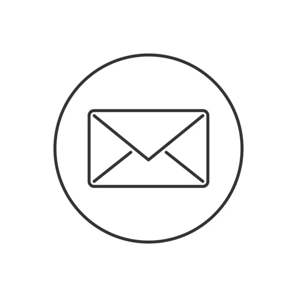 Envelope Related Vector Line Icon Mail Icon Vector Web Computer — Stock Vector