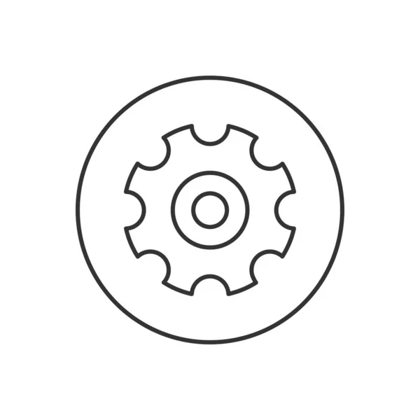Значок Связанный Вектор Линии Передач Символ Настройки Приложений Веб Сайтов — стоковый вектор