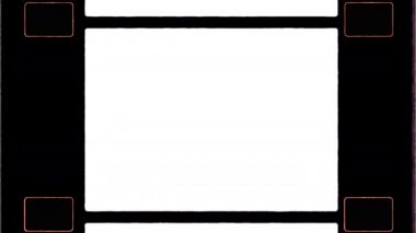 4K Otantik 16mm Sprocket Hole ve Film Kenar Fişeği ile Film Çerçevesi