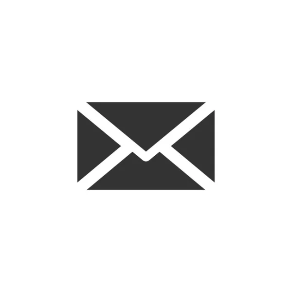 Envelope related vector glyph icon — Stock Vector