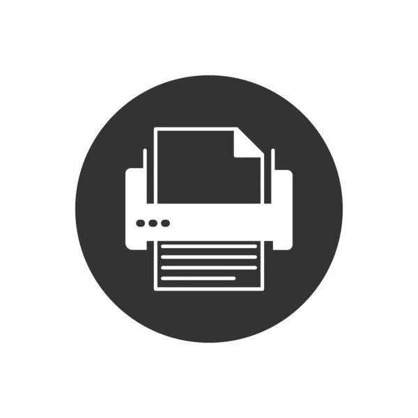 Printer Fax Related Glyph Icon Editable Glyph Web Symbol Office — Stok Vektör