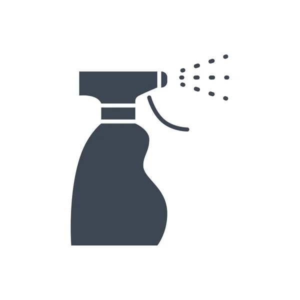 Medizinisches Alkohol Spray Desinfektionsmittel Zusammenhang Mit Vektorglyphen Symbol Desinfektionszeichen Sanitizer — Stockvektor