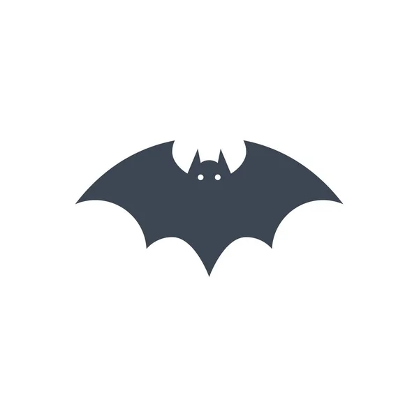 Bat Related Vector Glyph Icon Isolated White Background Editable Vector — Stock Vector