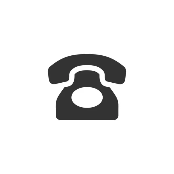 Customer Service Concept Related Glyph Vector Icon Retro Phone Icon — Stock Vector