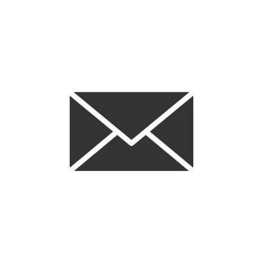 Zarfla ilgili sembol, ağ, bilgisayar ve mobil uygulama için e- posta simgesi vektörü