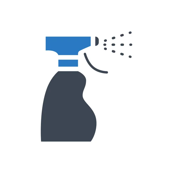 Medizinisches Alkohol Spray Desinfektionsmittel Zusammenhang Mit Vektorglyphen Symbol Desinfektionszeichen Sanitizer — Stockvektor